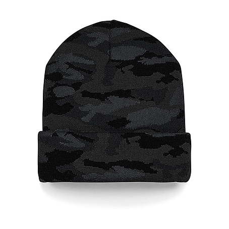 Beechfield B419 Camo Cuffed Beanie - kötött sapka