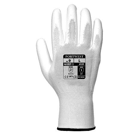 Nylon kesztyű PU tenyérmártott