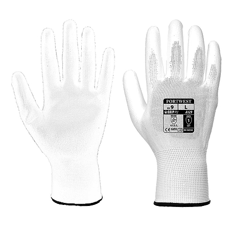 Nylon kesztyű PU tenyérmártott