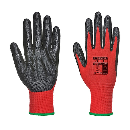 Nylon nitril tenyérmártott kesztyű.
