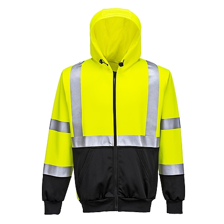 Hi-Vis kéttónusú kapucnis pulóver