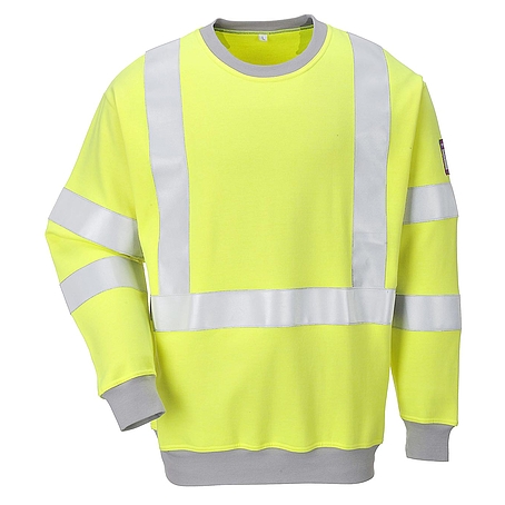 Lángálló, antisztatikus Hi-Vis pulóver