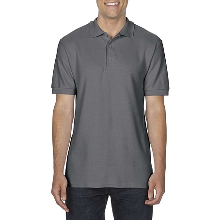 Gildan Premium Classic Fit Double Piqué - rövid ujjú, férfi galléros póló