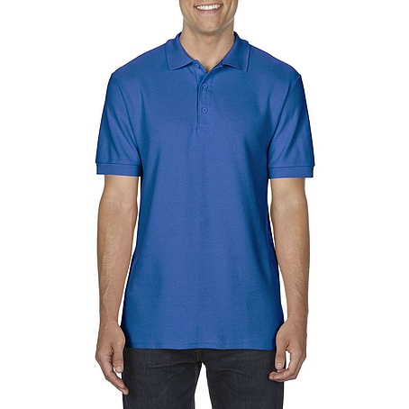 Gildan Premium Classic Fit Double Piqué - rövid ujjú, férfi galléros póló