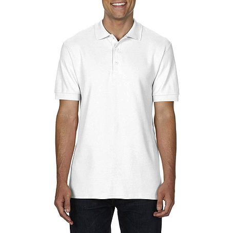 Gildan Premium Classic Fit Double Piqué - rövid ujjú, férfi galléros póló
