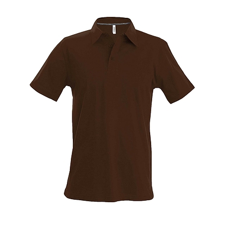 Kariban Pique Polo Shirt - rövid ujjú, férfi galléros póló