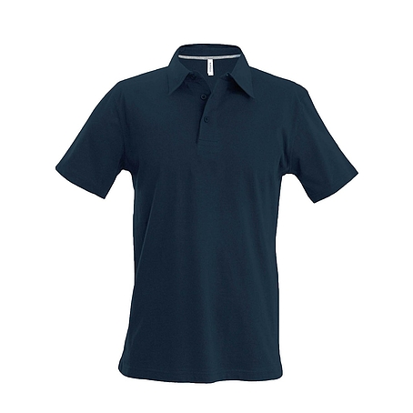 Kariban Pique Polo Shirt - rövid ujjú, férfi galléros póló
