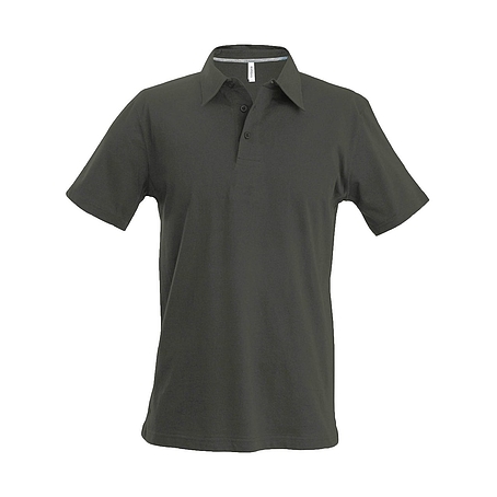 Kariban Pique Polo Shirt - rövid ujjú, férfi galléros póló