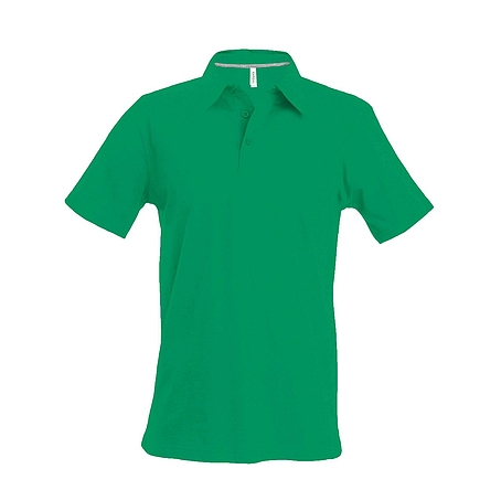 Kariban Pique Polo Shirt - rövid ujjú, férfi galléros póló