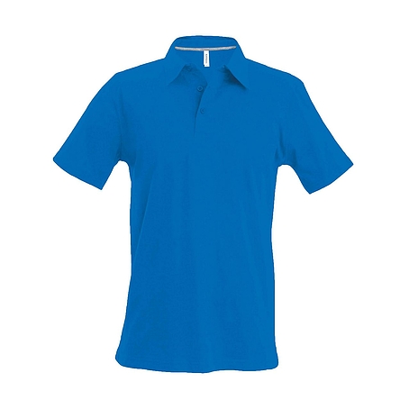 Kariban Pique Polo Shirt - rövid ujjú, férfi galléros póló