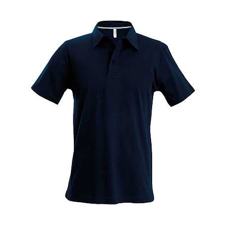 Kariban Pique Polo Shirt - rövid ujjú, férfi galléros póló