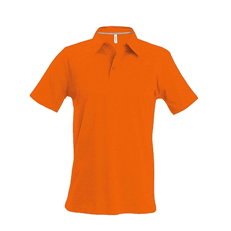 Kariban Pique Polo Shirt - rövid ujjú, férfi galléros póló