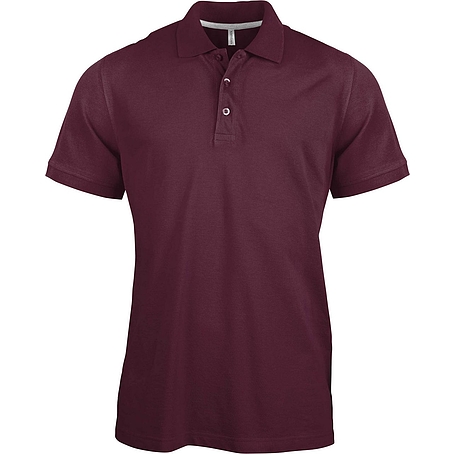 Kariban Pique Polo Shirt - rövid ujjú, férfi galléros póló