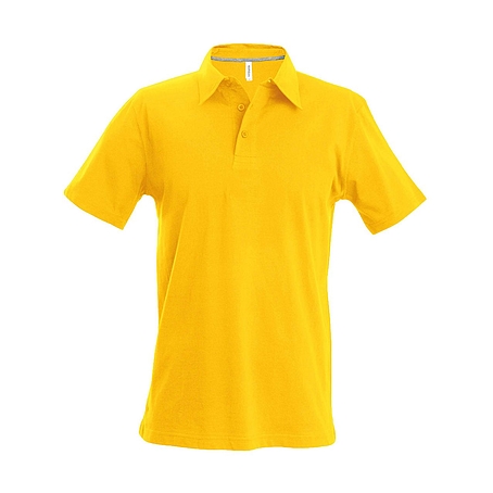 Kariban Pique Polo Shirt - rövid ujjú, férfi galléros póló