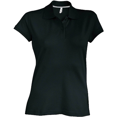 Kariban Pique Polo Shirt - rövid ujjú, női galléros póló