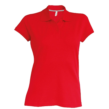 Kariban Pique Polo Shirt - rövid ujjú, női galléros póló