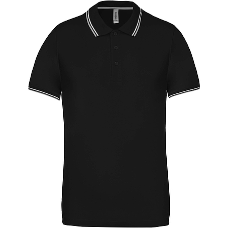 Kariban Short Sleeve Polo Shirt - rövid ujjú, férfi galléros póló