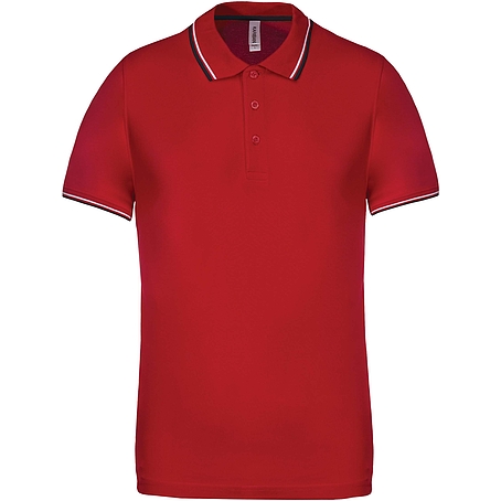 Kariban Short Sleeve Polo Shirt - rövid ujjú, férfi galléros póló