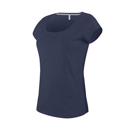 Kariban Boat Neck T-Shirt - rövid ujjú, női póló
