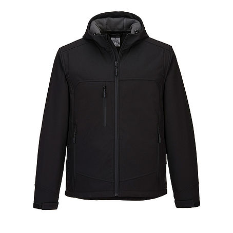 KX3 kapucnis, három rétegű softshell kabát