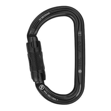 Petzl AM D TWIST-LOCK BLACK - karabíner