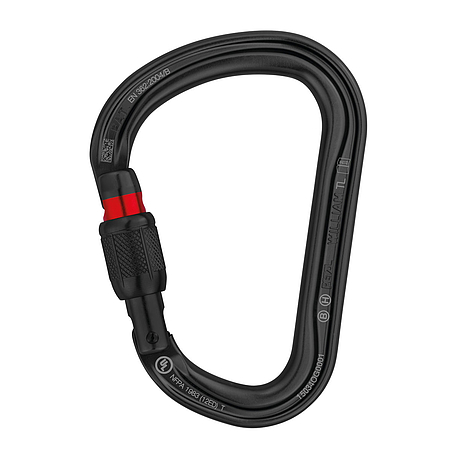 Petzl WILLIAM black SCREW-LOCK - karabíner