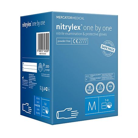 NITRYLEX ONE BY ONE púdermentes nitril vizsgálókesztyű