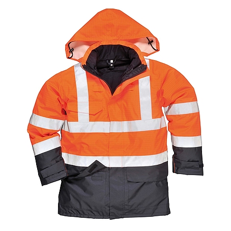 Hi-Vis Multi Protection antisztatikus és lángálló kabát