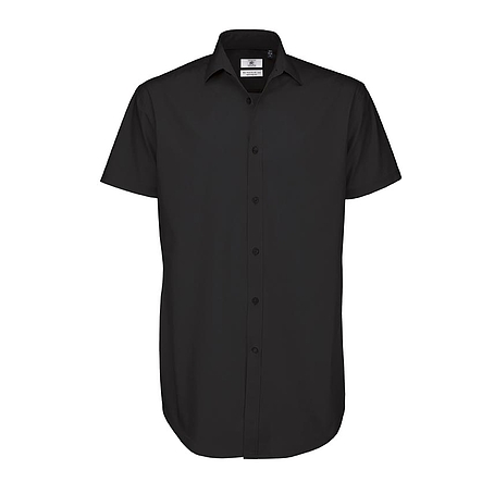 B&C Black Tie - rövid ujjú férfi ing