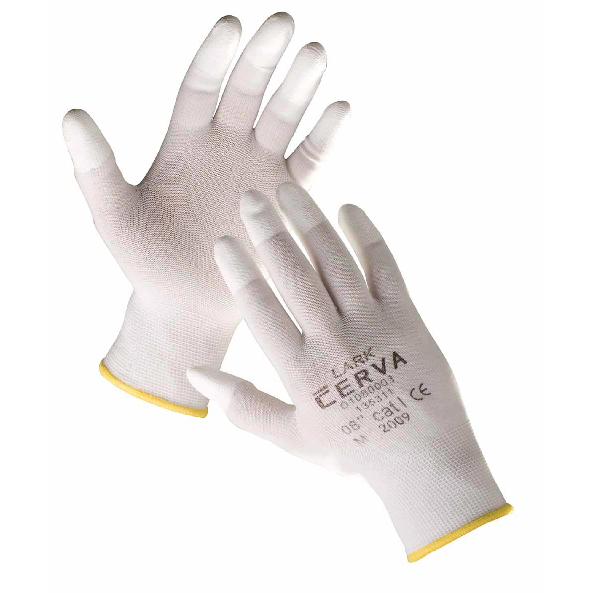 LARK ujjbegymártott nylon kesztyű