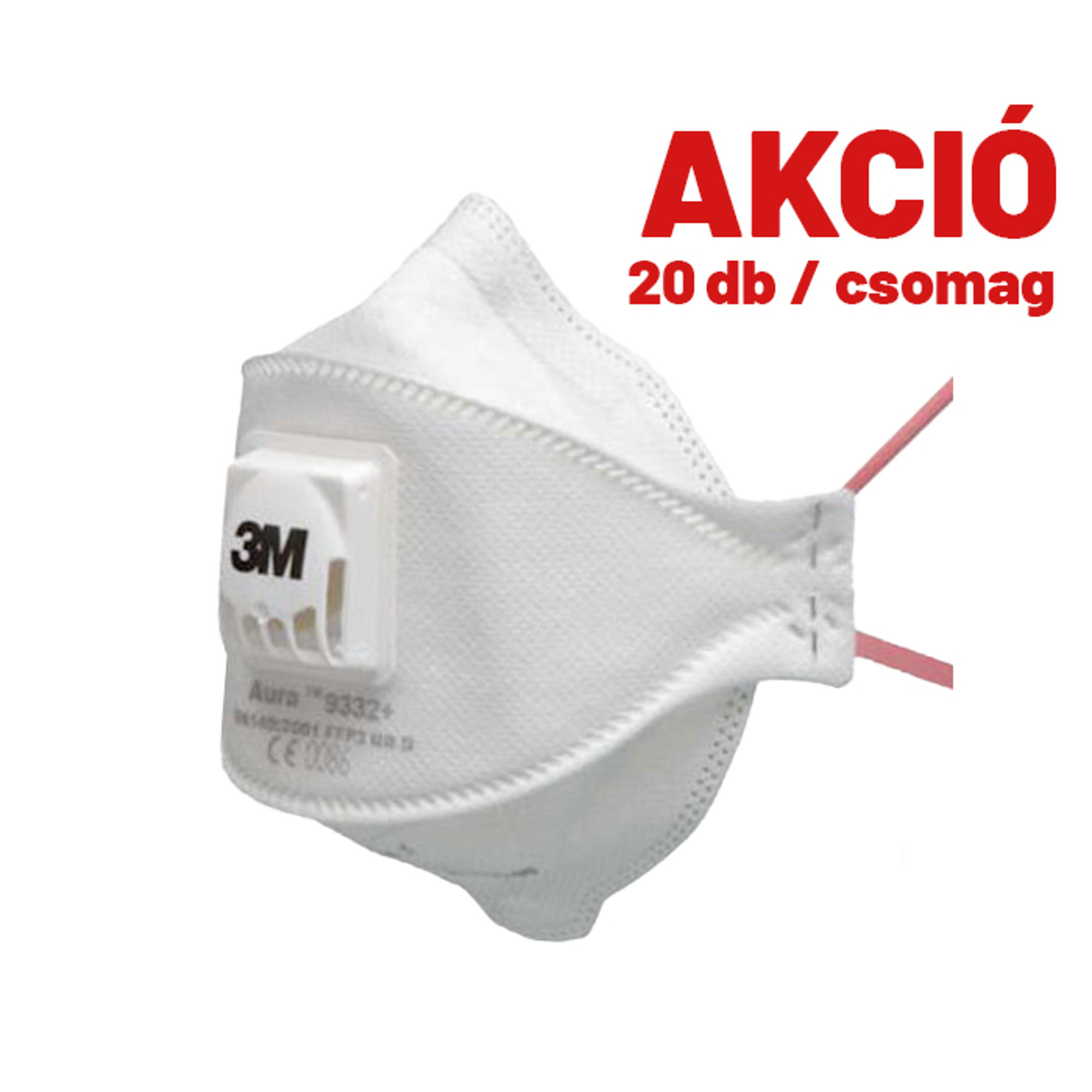 3M 9332 FFP3 NR D ComfortPlus szelepes hajtogatott porálarc (20 db)