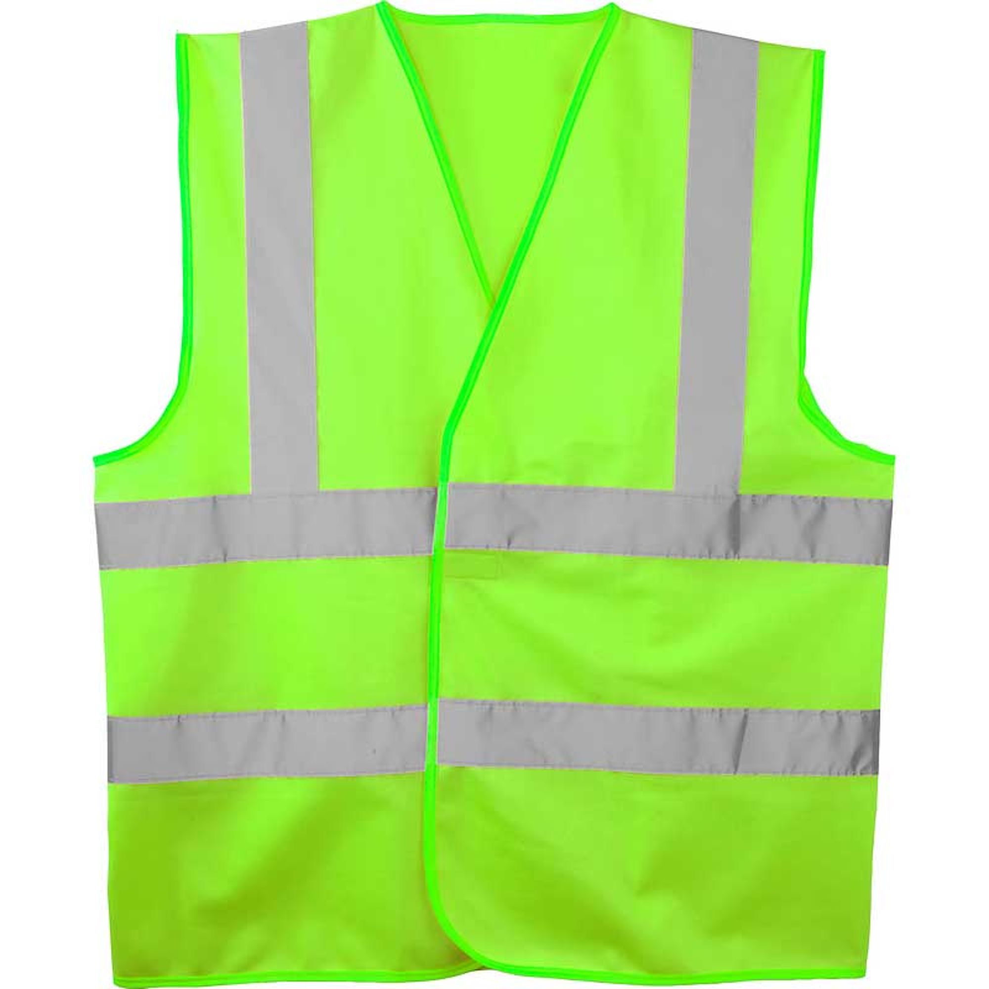 HI-VIS mellény 2 csíkkal zöld