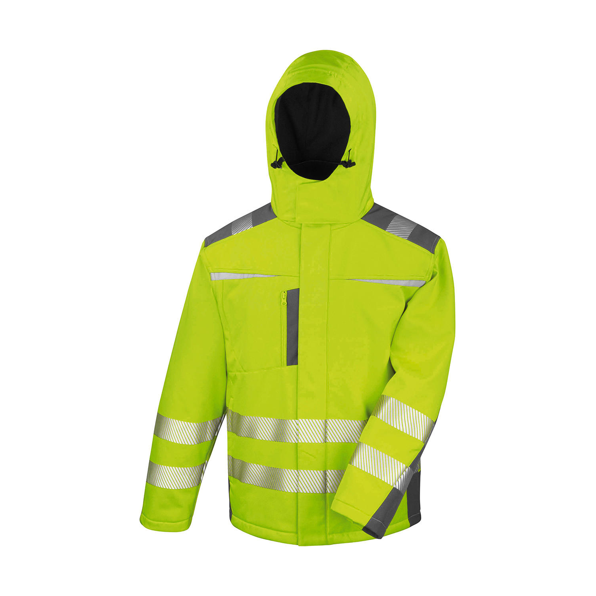 Result Dynamic SoftShell - bélelt, HI-VIS kabát