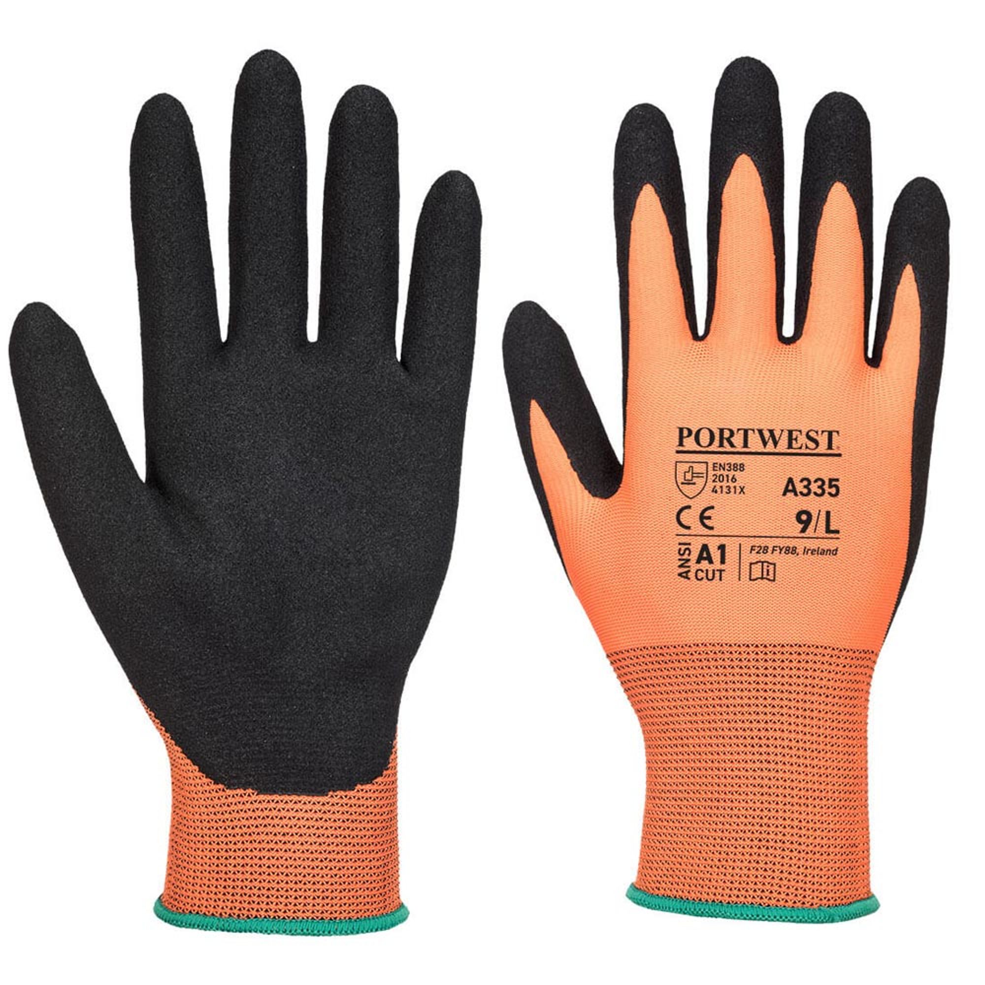 Dermi-Grip NPR15 Nitril Sandy mártott kesztyű