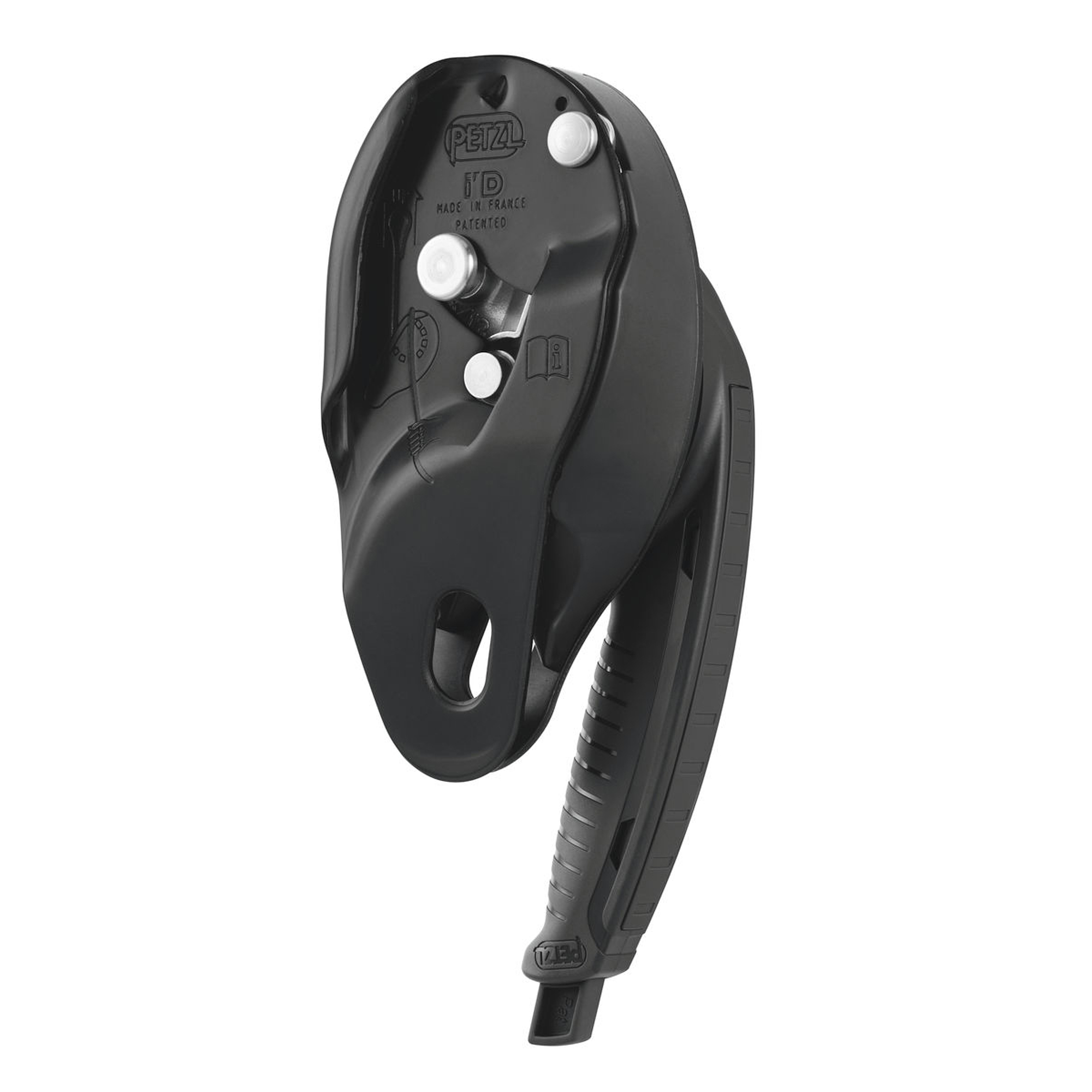 Petzl ID-L BLACK - önfékező ereszkedőeszköz