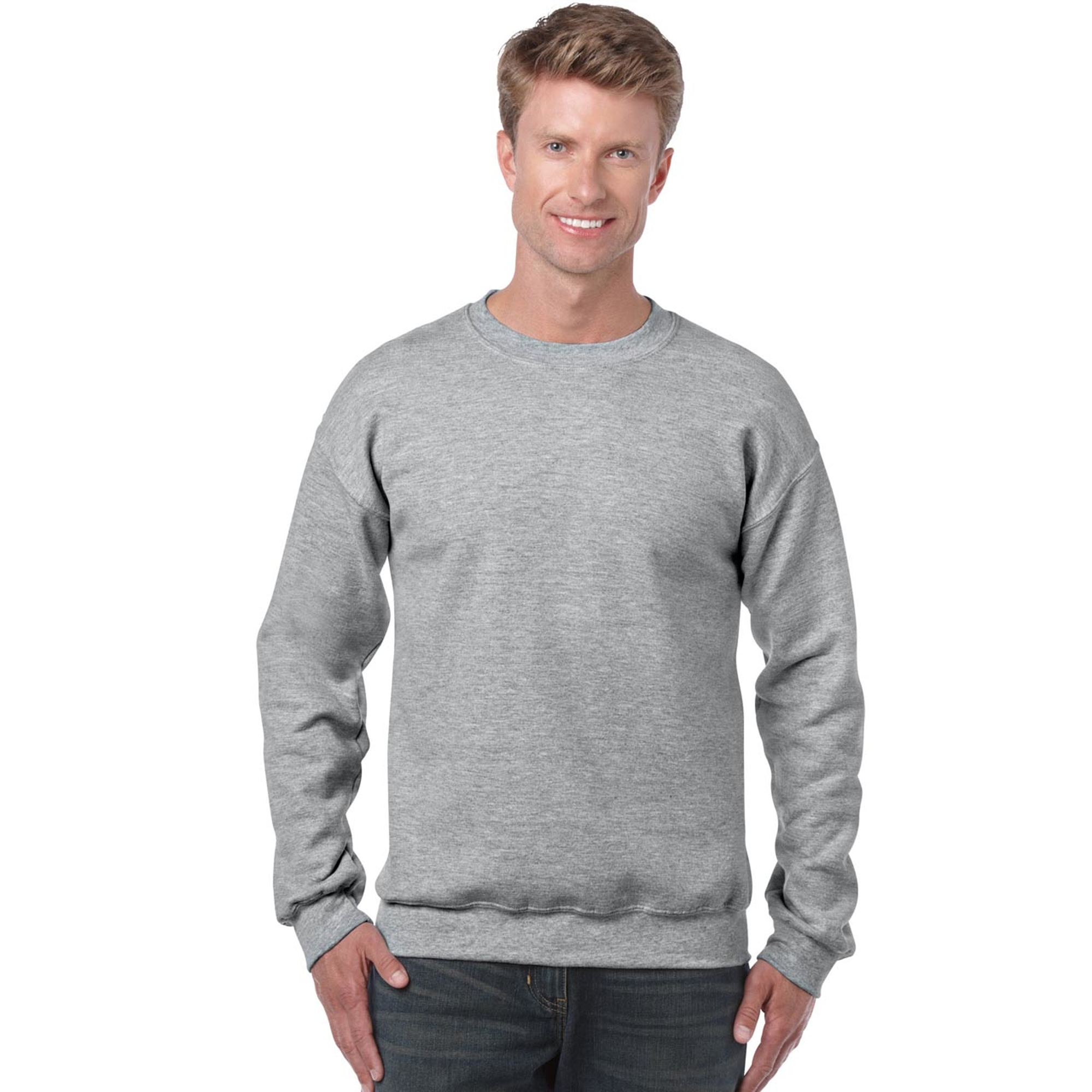 GILDAN® Crewneck - férfi pulóver