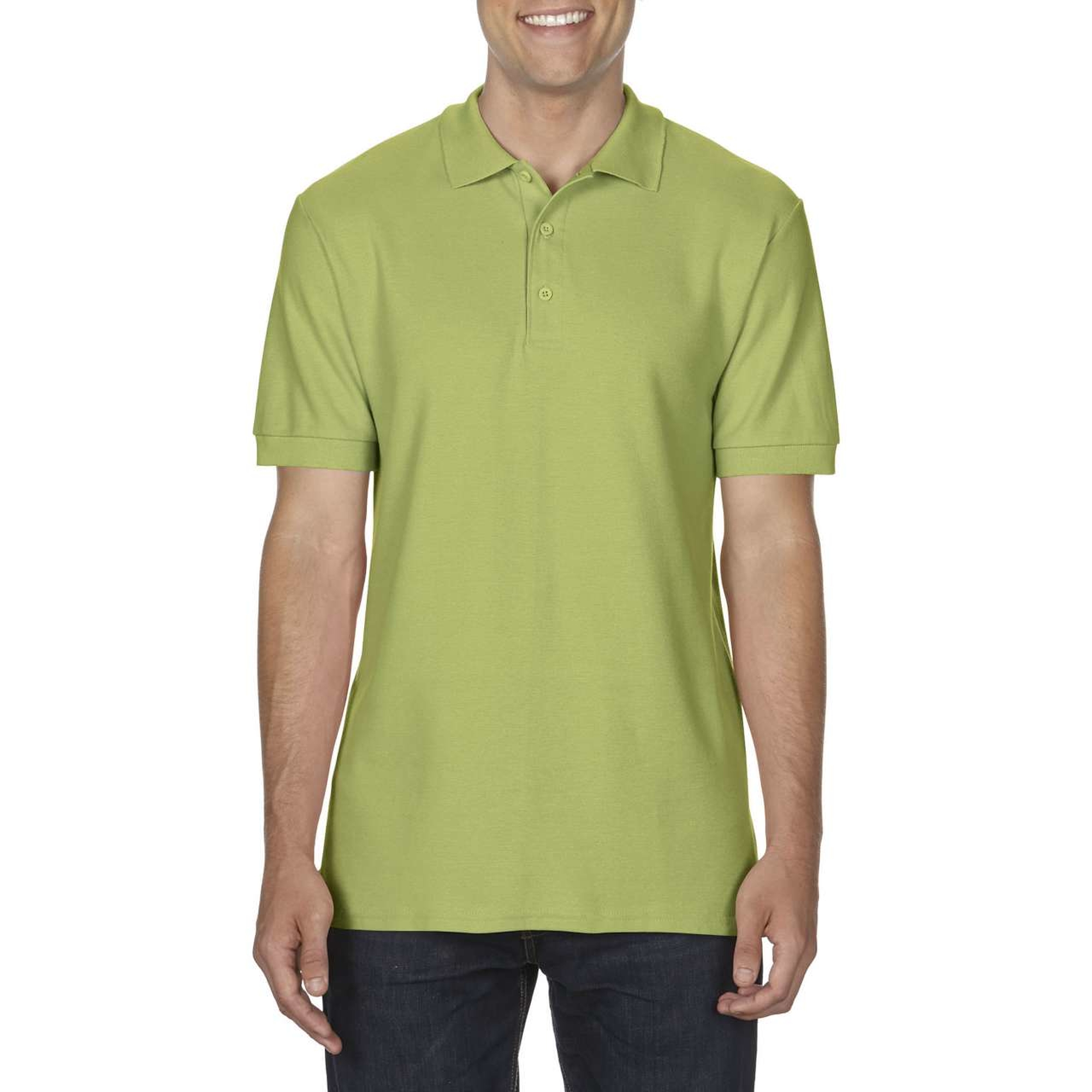 Gildan Premium Classic Fit Double Piqué - rövid ujjú, férfi galléros póló