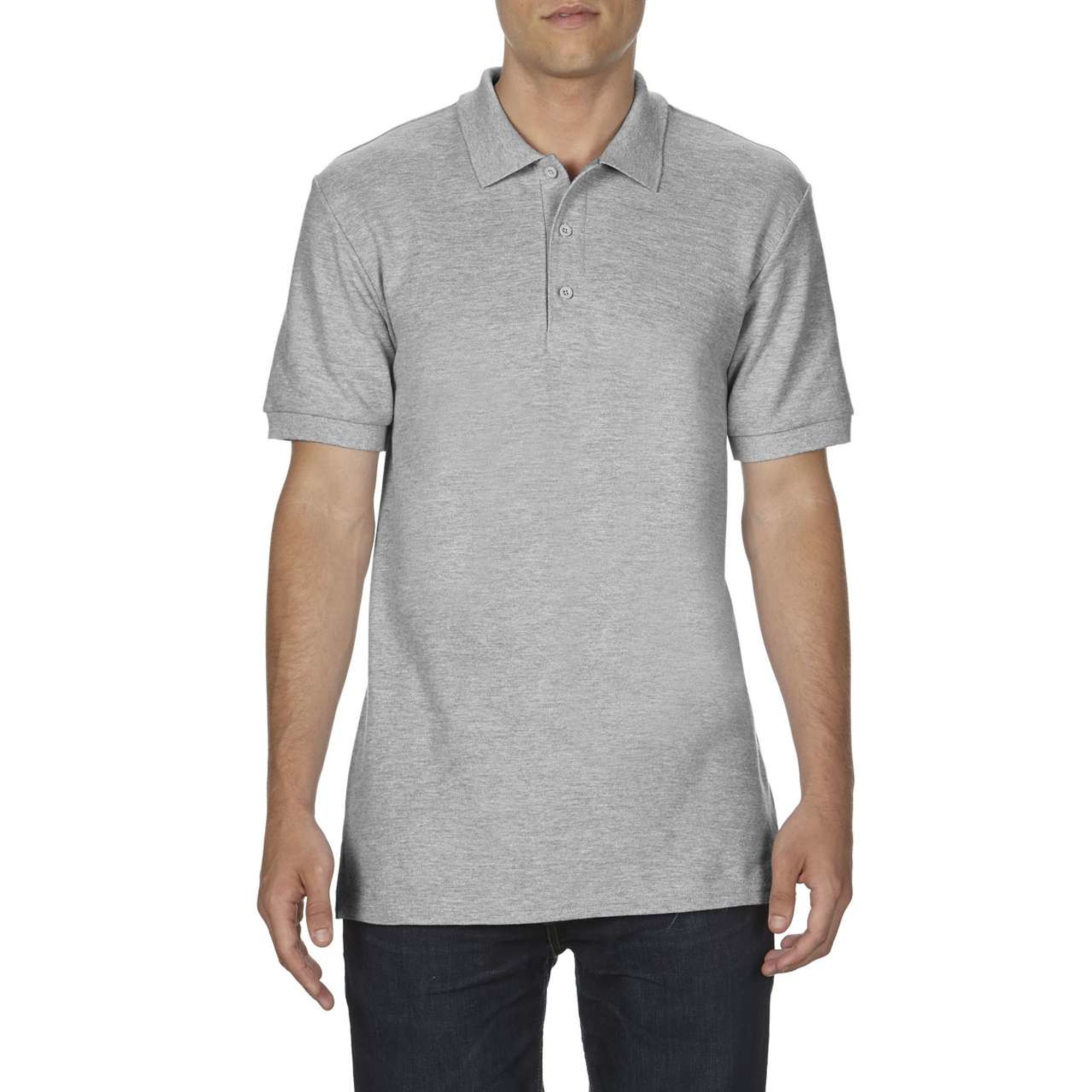 Gildan Premium Classic Fit Double Piqué - rövid ujjú, férfi galléros póló
