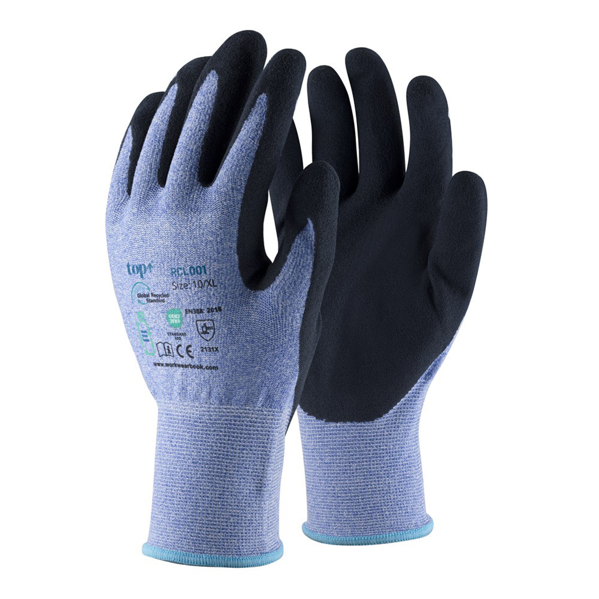 TOP RCL001 latex mártott védőkesztyű