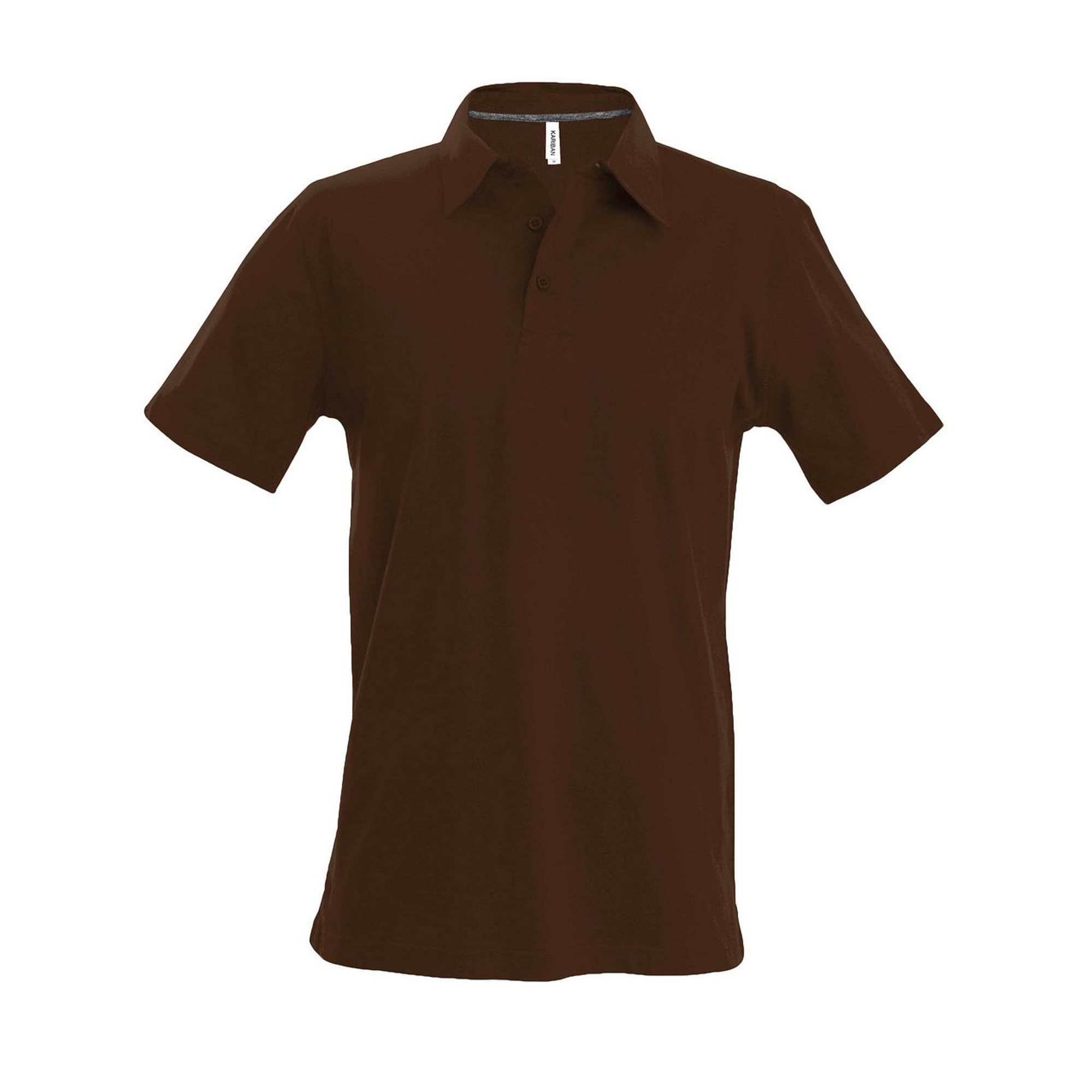 Kariban Pique Polo Shirt - rövid ujjú, férfi galléros póló