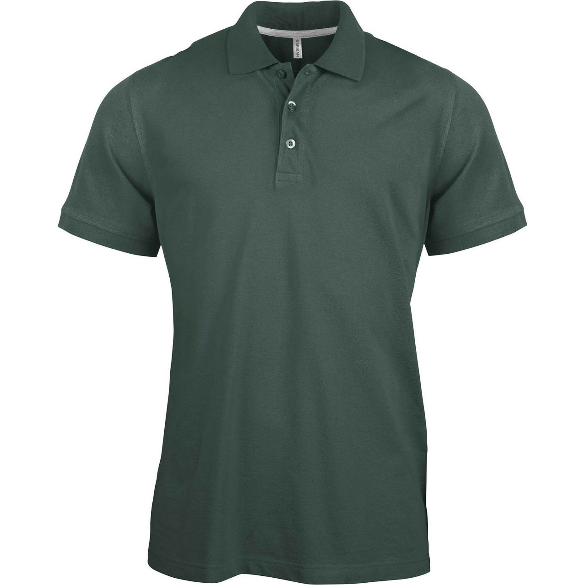 Kariban Pique Polo Shirt - rövid ujjú, férfi galléros póló