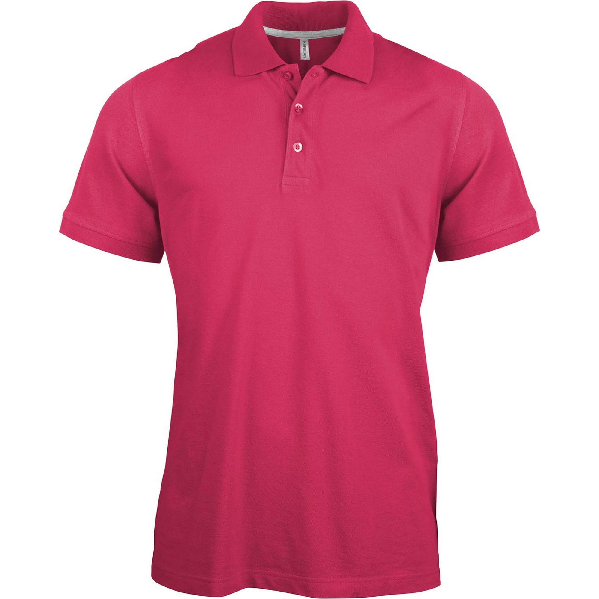 Kariban Pique Polo Shirt - rövid ujjú, férfi galléros póló