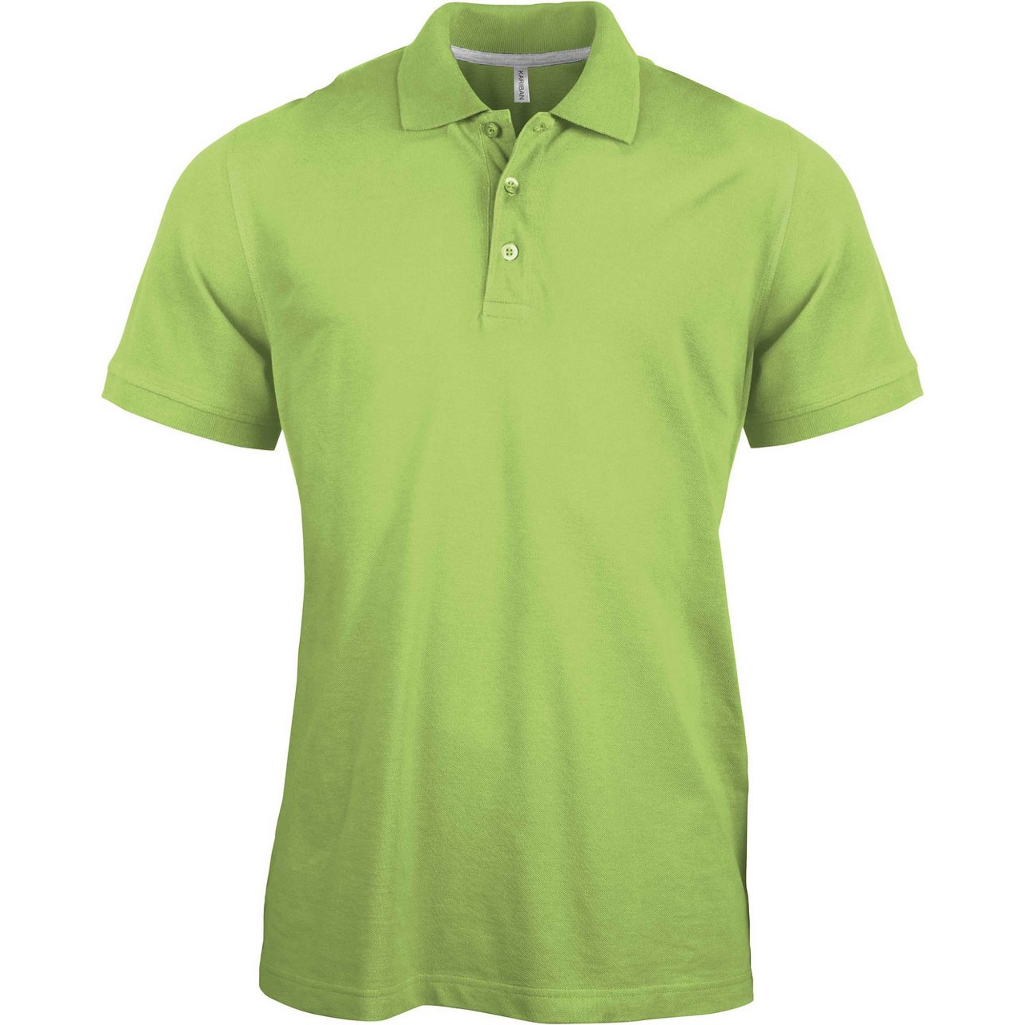 Kariban Pique Polo Shirt - rövid ujjú, férfi galléros póló