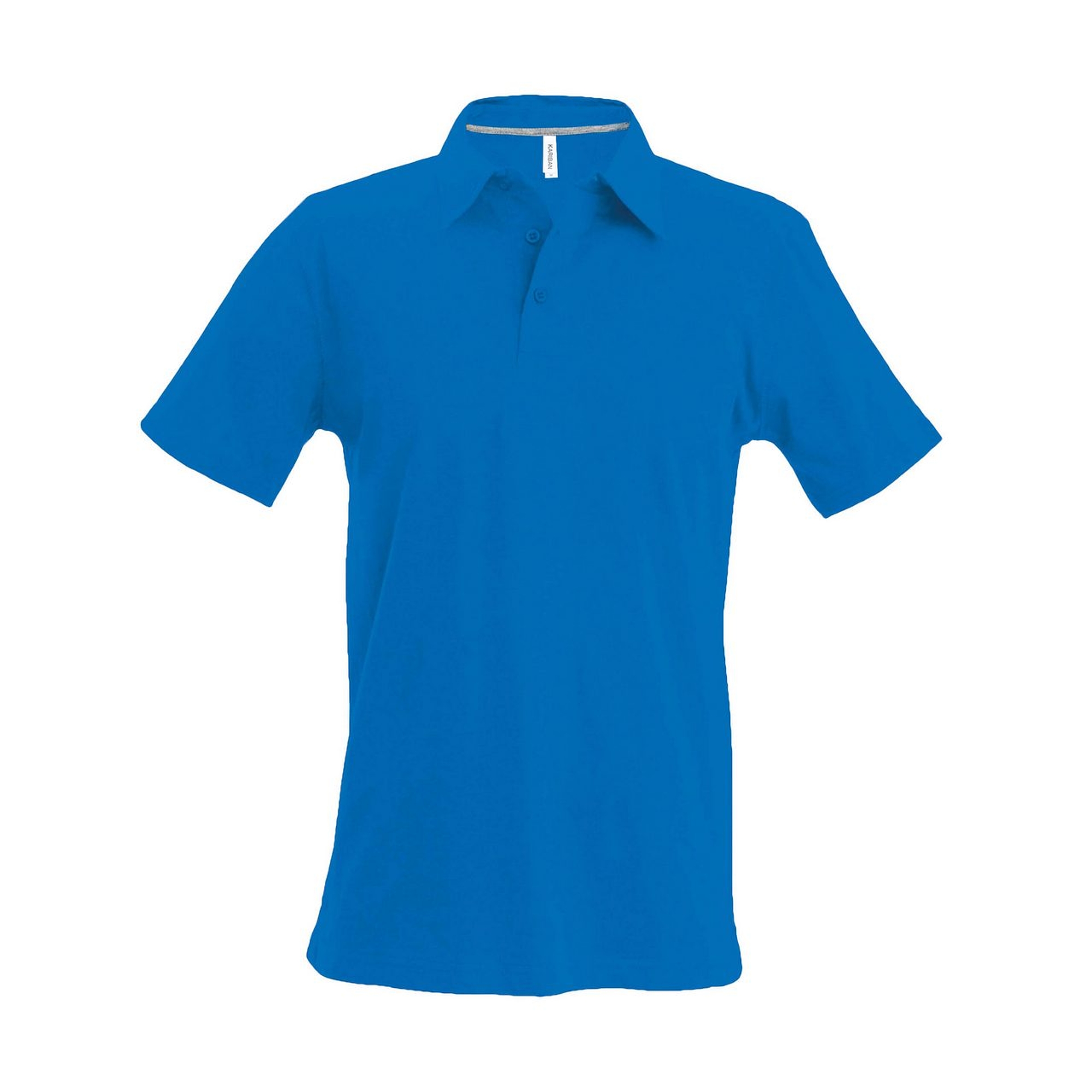 Kariban Pique Polo Shirt - rövid ujjú, férfi galléros póló