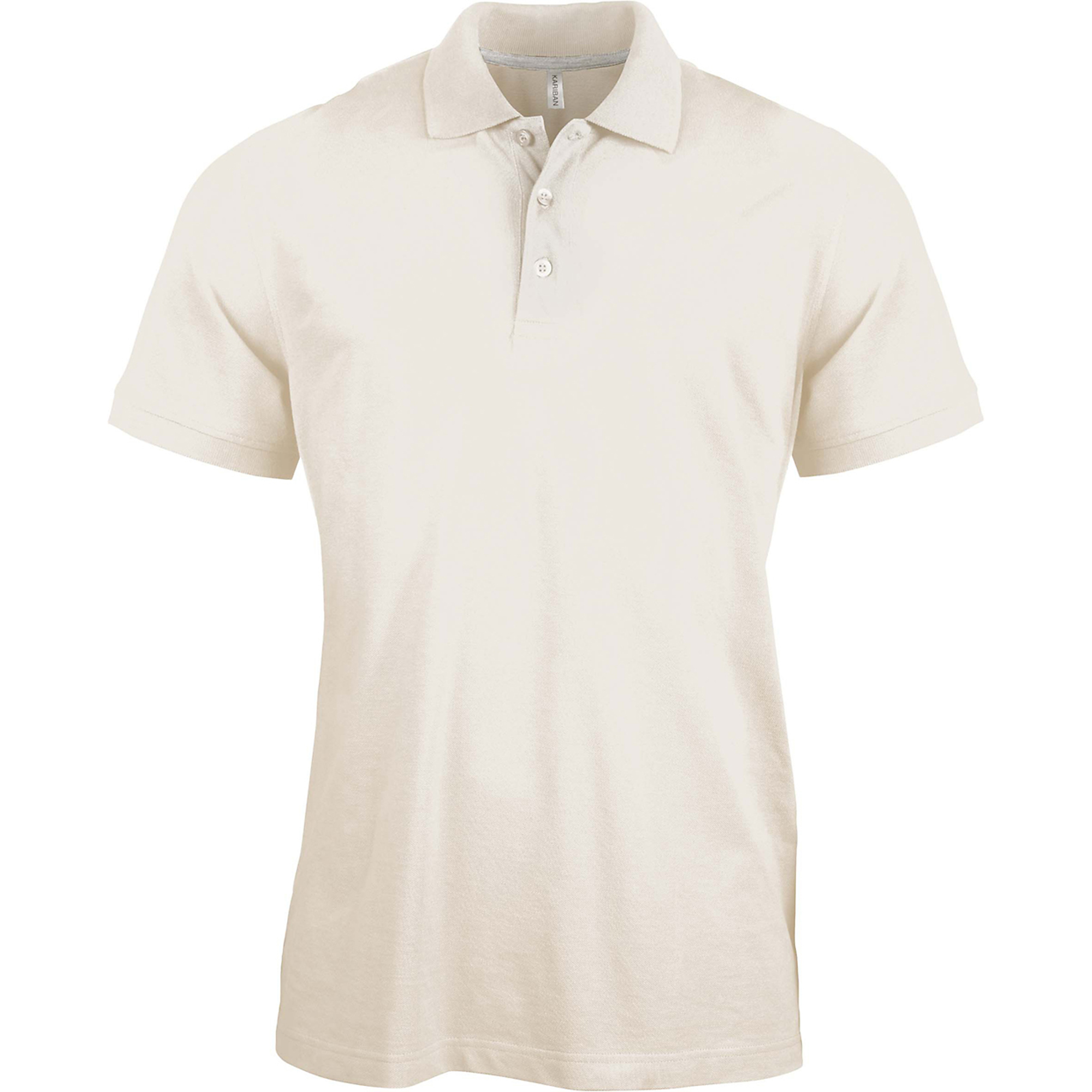 Kariban Pique Polo Shirt - rövid ujjú, férfi galléros póló
