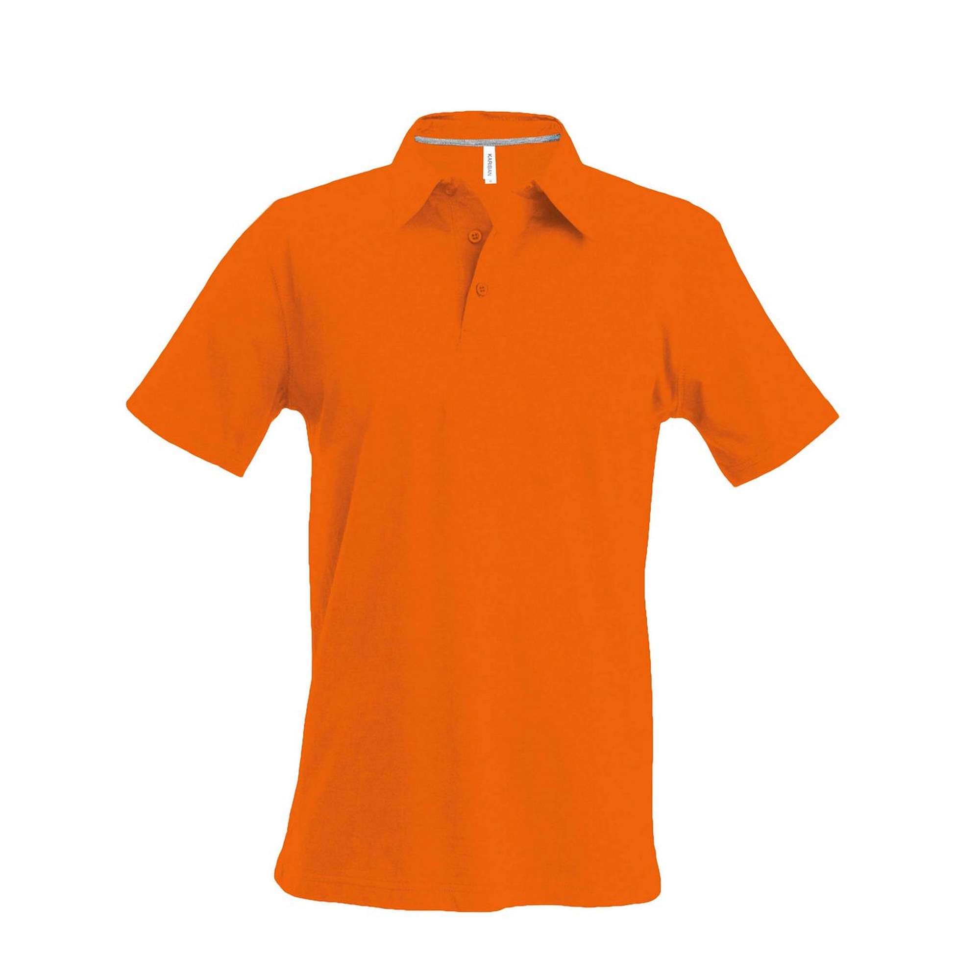 Kariban Pique Polo Shirt - rövid ujjú, férfi galléros póló