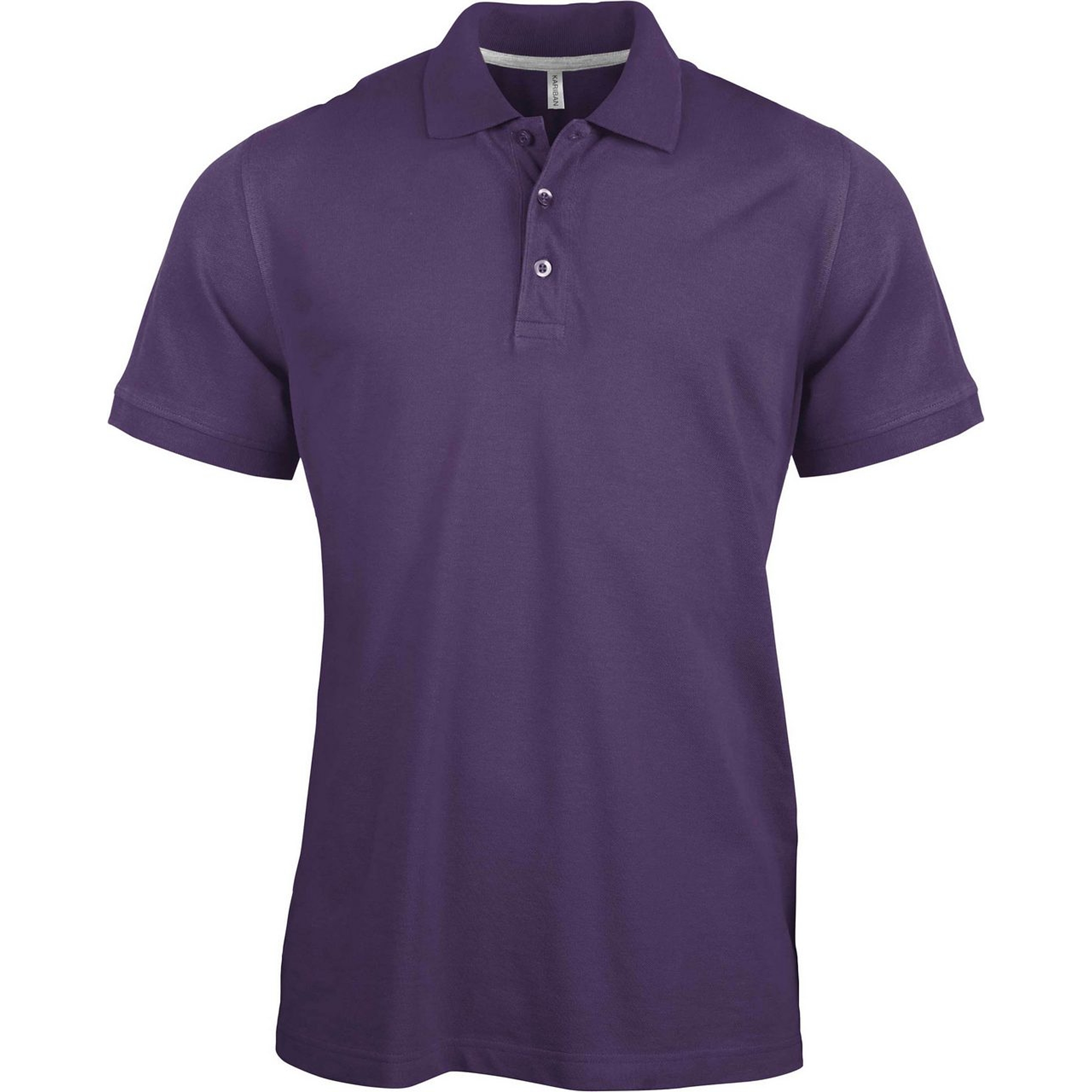 Kariban Pique Polo Shirt - rövid ujjú, férfi galléros póló