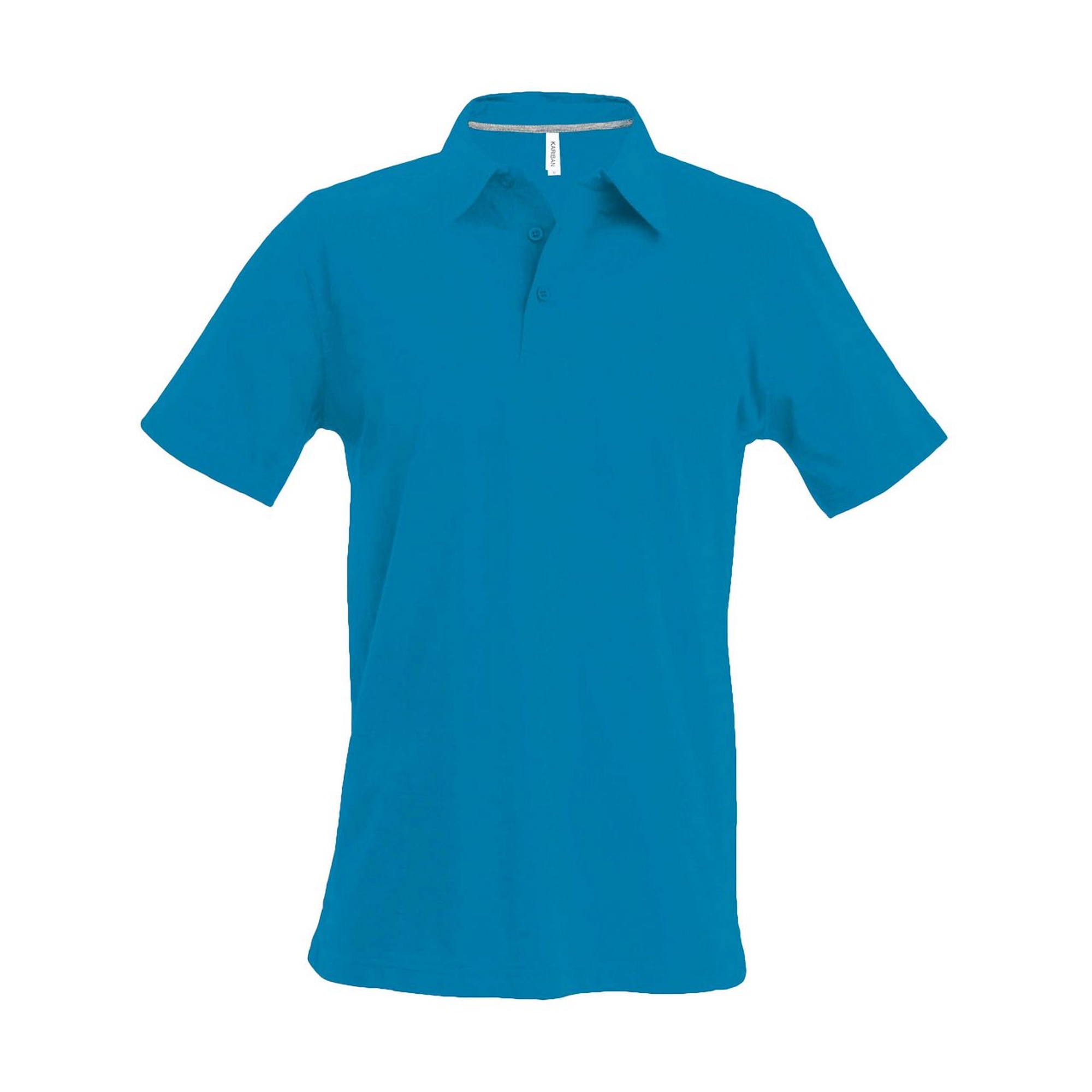 Kariban Pique Polo Shirt - rövid ujjú, férfi galléros póló