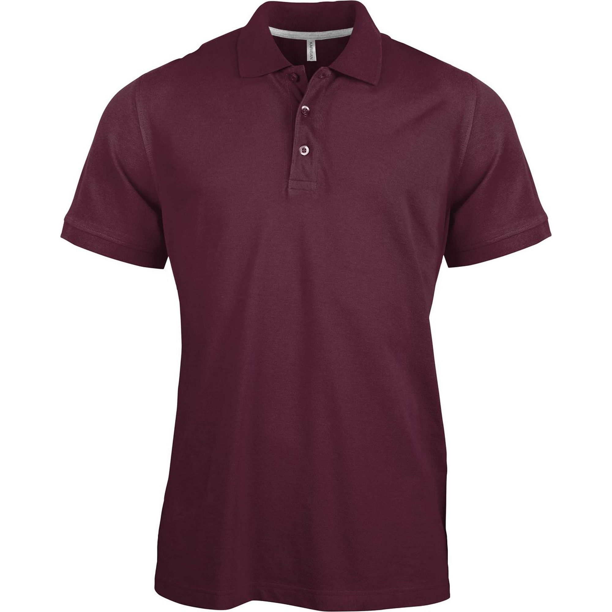 Kariban Pique Polo Shirt - rövid ujjú, férfi galléros póló