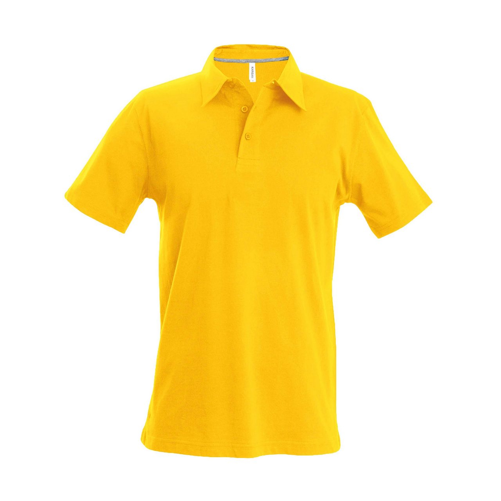 Kariban Pique Polo Shirt - rövid ujjú, férfi galléros póló